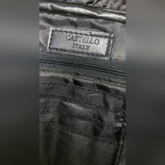 Castello itialy black soft leather mini backpack/sling - Picture 5 of 6